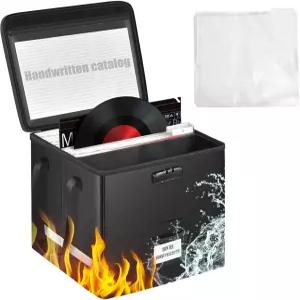 140인치 이상 12인치 레코드용 넥사젠 방화 및 방수 비닐 보관함 LP 슬리브 50개 포함 CD 수집가 DJ를 위한