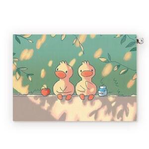 오리 장패드 힐링 동물 키보드 5mm 캐릭터 게이밍 m 패드