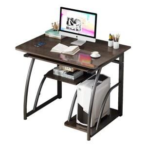 1인용 컴퓨터 책상 컴퓨터책상 가구 600 틈새 PC이동식 800 블랙월넛 데스크 공부방