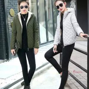 여성 점퍼 융털 패딩 후드 퀄팅klm505