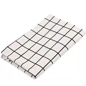 120cm 원형 식탁보 체크 빈티지 테이블 덮개 식탁 WFIKWSI