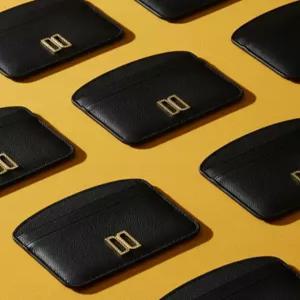 닥스 액세서리 26SS 블랙 DD로고 소가죽 카드지갑 DCHO6E150BK