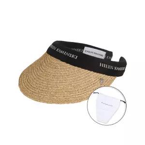 [헬렌카민스키] 25FW 여성 비앙카 8 바이저햇 네츄럴블랙로고 더스트백 포함 HAT52204 NATURALBLAC