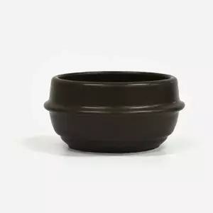 솥뚜껑 뚝배기 구이판용 뚝배기 1호-브라운