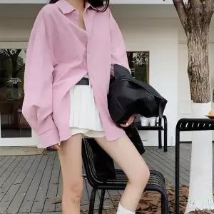 [하프클럽/]핑키 베이직 오버핏 간절기셔츠 셔츠