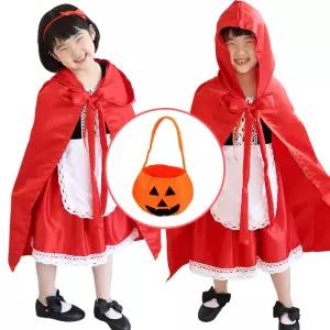 여아 빨간망토 차차 코스튬 할로윈 원피스 빨강망토차차 의상 후드 세트 이벤트 크리스마스