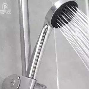 [셀러에이드]자취방샤워호스 도금 돌출 2미터 걸이 메탈샤워줄세트