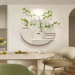 감성 인테리어 액자 빈티지 화분 디자인 꽃병 포인터 레스토랑 거실 침실 사암 벽걸이 장식 가정 인조 녹색