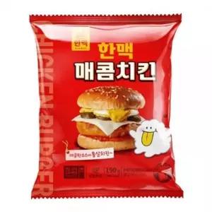 한맥 매콤치킨 햄버거 190g 10개 (WFKB2TD)