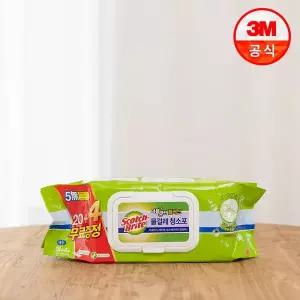스카치브라이트 대형 더블액션 플러스 물걸레 청소포 20매 + 4매 추가
