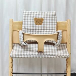 무라식 유아용  좌석 쿠션 아기용 하이체어 만화 곰 의자 등받이 및 액세서리