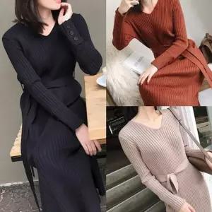 여행 롱 깔끔한 결혼식하객 원피스 봄가을