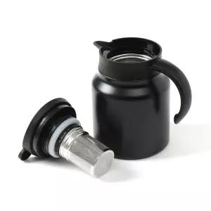 사무실 보온주전자 밀폐형 이중진공 티포트 900ML 무광블랙