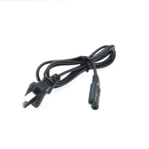 11.5 미터 PS2 PS3 슬림 PS4 Xbox Fire ox 코드 용 범용 전원 케이블 라인 8 테일 미국 게이지 가정용 검정