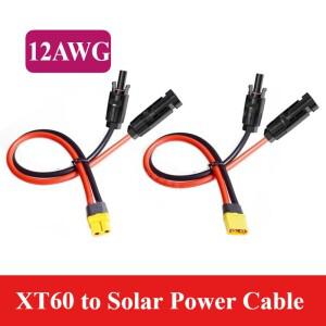 XT60 남성/여성 - MC 태양광 연결 케이블 12AWG DC500V 순수 구리선 실외용 패널 전원