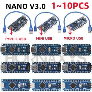 Arduino Nano V 3.0 Atmega328 컨트롤러 호환 보드 모듈 PCB개발 MINI/TYPE-C/MICRO USB NANO 프로모션