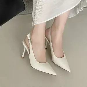 [하프클럽/]여름 여성 에나멜 슬링백 구두 편한 하이힐