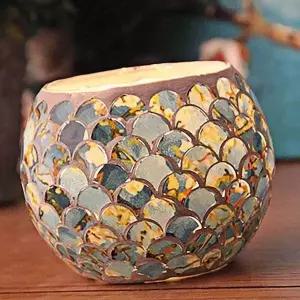 [하프클럽/]유리 캔들 홀더 받침대 양초 촛대 받침 티 라이트 향