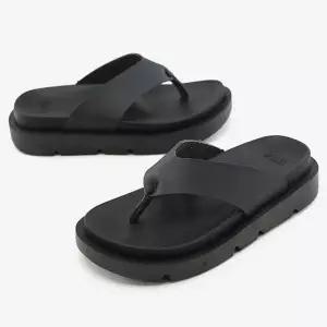 [하프클럽/]4cm 굽 남녀공용 조리 슬리퍼 플리플랍 아쿠아 비치룩