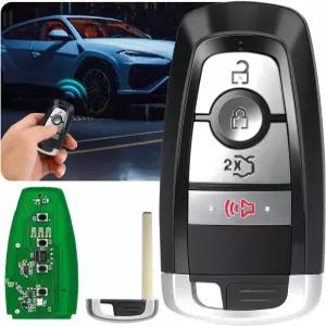 포드용 Autel MaxiIM IKEYFD004AL 빈 키 프로그래머블 키포브 교체 키리스 엔트리 리모컨 4개 130FT /40M