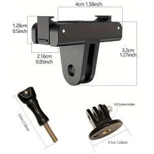 호환 액션 5/4/3 마그네틱 퀵 릴리즈 어댑터 베이스 삼각대나사 포함 DJI 오스모 5 프로 4 3 카메라 액세서