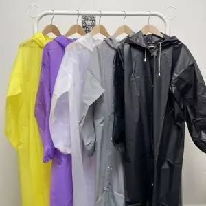 [하프클럽/]다회용 인기 EVA 레인코트 1P 감성 남녀 루즈핏 우비