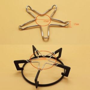 팬스탠드 지원 홀더 주방 냄비 크롬 범용 베이킹 커피 메이커 스토브 탑 스테인레스 스틸 가스 쿠커 액세서