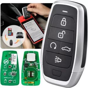 Autel MaxiIM 블랭크 키 IKEYAT005BL 프로그래머블 범용 리모컨 교체 5버튼 OE-퀄리티 700대 이상 차량용
