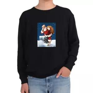 [하프클럽/]산타할아버지 색상 굴뚝타기 눈내리는 사이즈 맨투맨