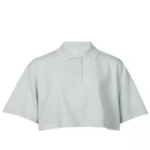 크롭 코튼 피케 폴로 셔츠 777596 V01G0 4680