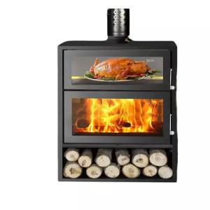 실내벽난로 화목난로 장작 스토브 오븐겸용 실내 난로 펠릿