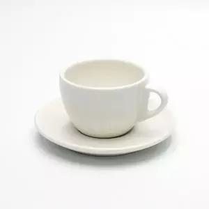 ( )라떼 카푸치노 커피잔 받침 세트 화이트 200ml 찻잔 카페 도자기 집들이 티타임