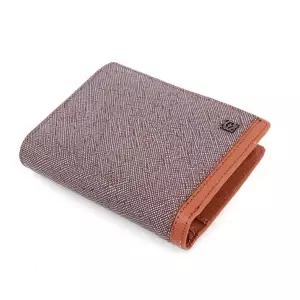 지갑 학생 선물 반지갑 무늬 중지갑 브라운