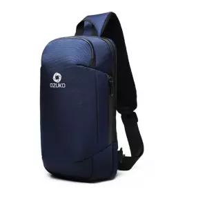 양방량 슬링백 패드 usb 방수 가방 네이비