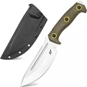 Eafengrow EF137 고정 칼날 나이프 N690 스틸 야외 활동을 위한 Micarta 핸들 풀 탱 EDC 캠핑용