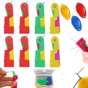 자동 바늘 실타래, 11개의 자수 크로스 스티치 공예 스티칭 뜨개질용 실타래 장치.