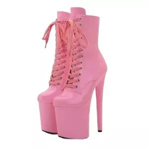 플레져힐 이그조틱 부츠 공연 여성 까치발 킬힐 가보시