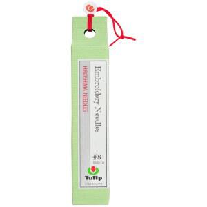 선 튤립 자수 바늘, 사이즈-8, 8팩