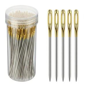 100개 크로스 스티치 바늘, 자수 스티치용 바늘 바느질 - 사이즈 24