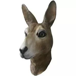 HENGYUTOYMASK 라텍스 고무 동물 캥거루 마스크 할로윈 성인 의상 코알라 호주 멋진 파티