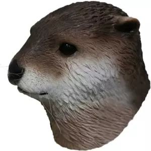 반수생 수달 마스크 라텍스 풀 헤드 동물 할로윈 파티 의상 멋진 소품 카니발