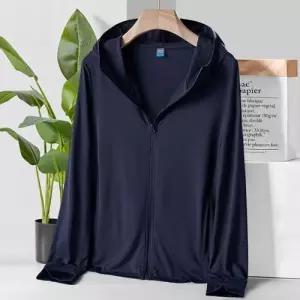 [라일리의류] Rly 후드집업 네이비 여름점퍼 바람막이점퍼 자외선차