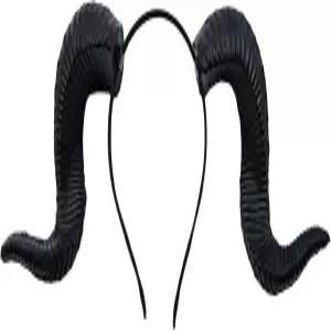 할로윈 코스튬 성인 코스프레 사진 촬영을 위한 후리묵 악마 양 뿔 머리띠 염소