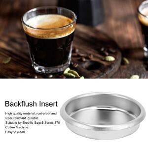 54mm 커피 머신 스테인레스 스틸 백플러시 삽입 Breville Sage8 시리즈 870 디스크 블라인드 용 메탈 필터