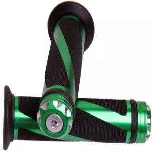 BMW R1200GS 어드벤처 트리플 블랙 ABS용 녹색 CNC 바 엔드 캡이 있는 모터토고 알루미늄 모터사이클