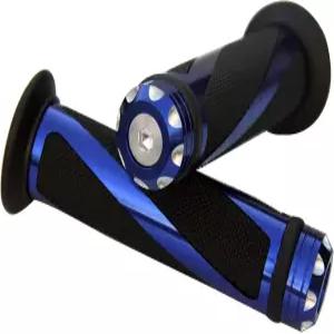 BMW R1200GS 어드벤처 트리플 블랙 프리미엄 ABS용 파란색 CNC 바 엔드 캡이 있는 모터토고 알루미늄