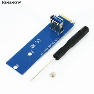 그래픽 카드용 NGFF 슬롯 PCIe 확장 변환기 x16 어댑터 BTC 마이너 라이저 M.2-USB 3.0