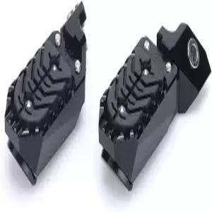 BMW R1250GS ADV 2020-2023 R1200GS R 1200 GS 어드벤처를 위한 블랙 모터사이클 풋 페그 알루미늄 조절식