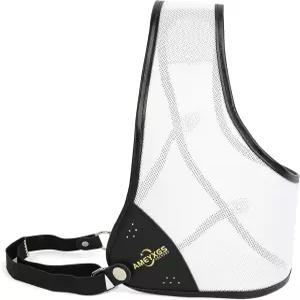 RH 아처용 AMEYXGS 양궁 가슴 보호대 소가죽 보호대는 S/M/L 사이즈 블랙 화이트 블루 색상입니다