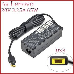 레노버 호환 씽크패드 X301S G500 G405 X1 탄소 E431 T440s 요가 13용 20V 3.25A 65W USB AC 노트북 충전기